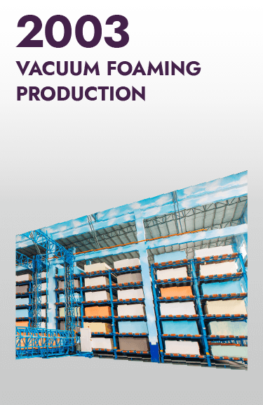 Developed an eco-friendly foam production line using vacuum technology